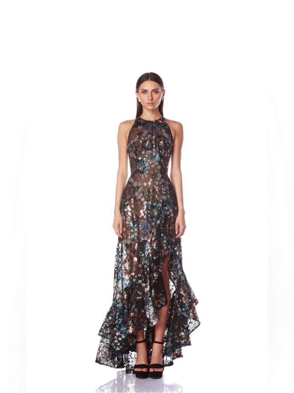 Bronx And Banco Sicilia Sequin Maxi Dress (S)